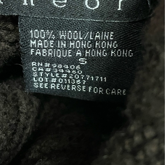 Theory Turtleneck Galin Loryelle Slim Fit Sweater Wool Long Sleeve Brown Small - Picture 8 of 9